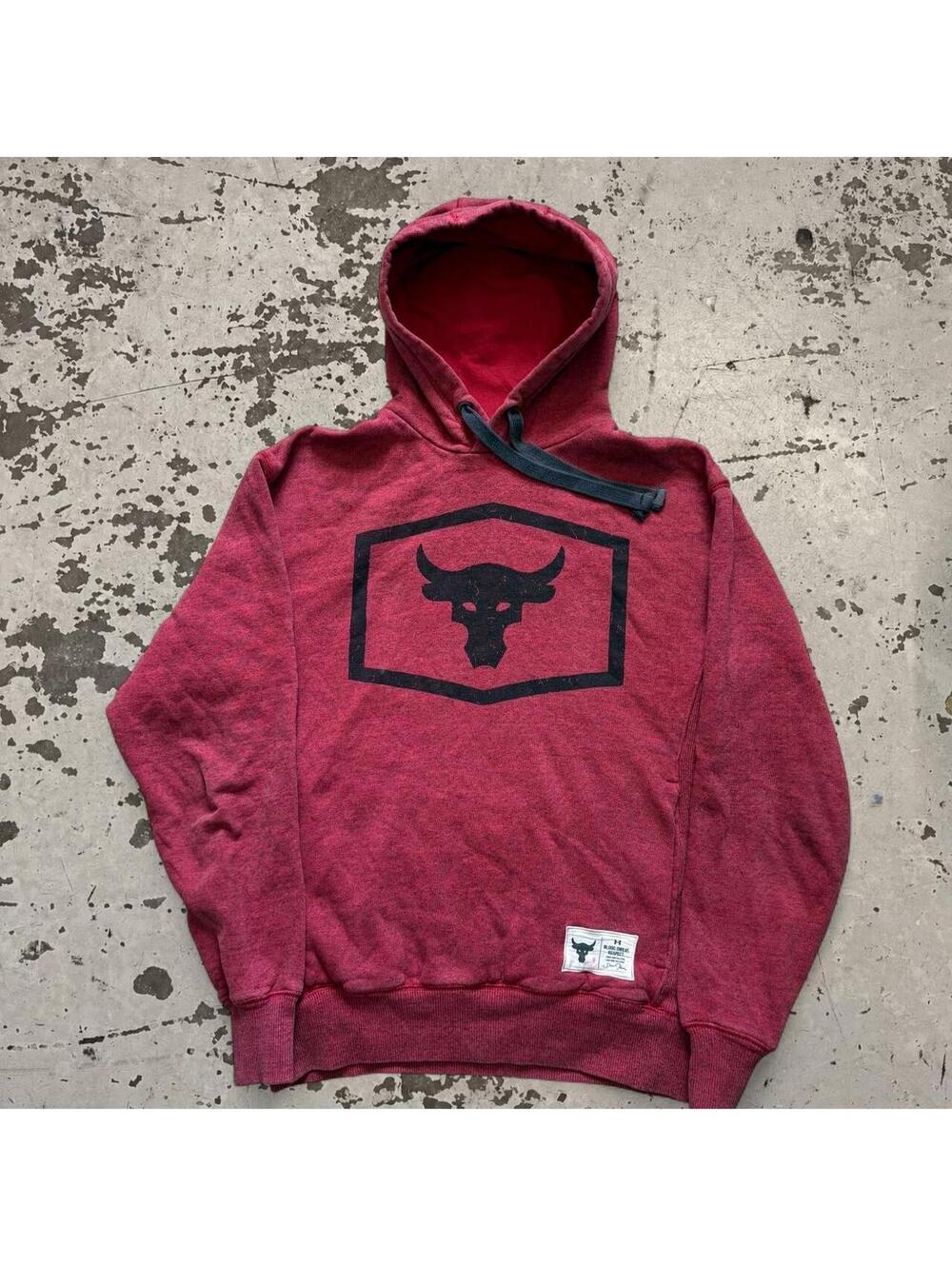 Mens No Bull Under Armour red hoodie Size S